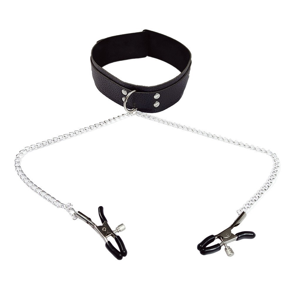 Leatherwork Clamp - Kalung Choker Kulit Punk untuk Wanita