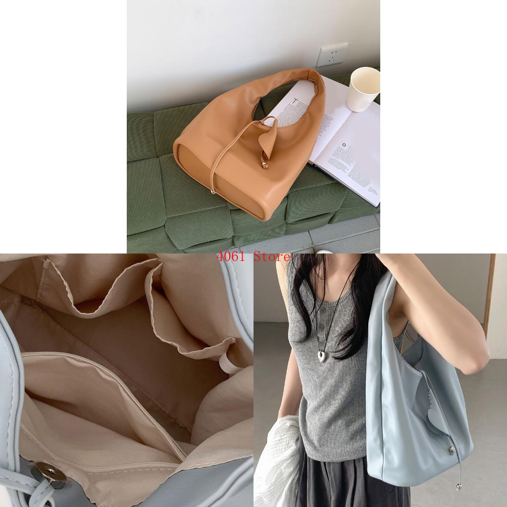 Leather Work Duffle Bag - Tas Tangan PU Praktis Kapasitas Besar