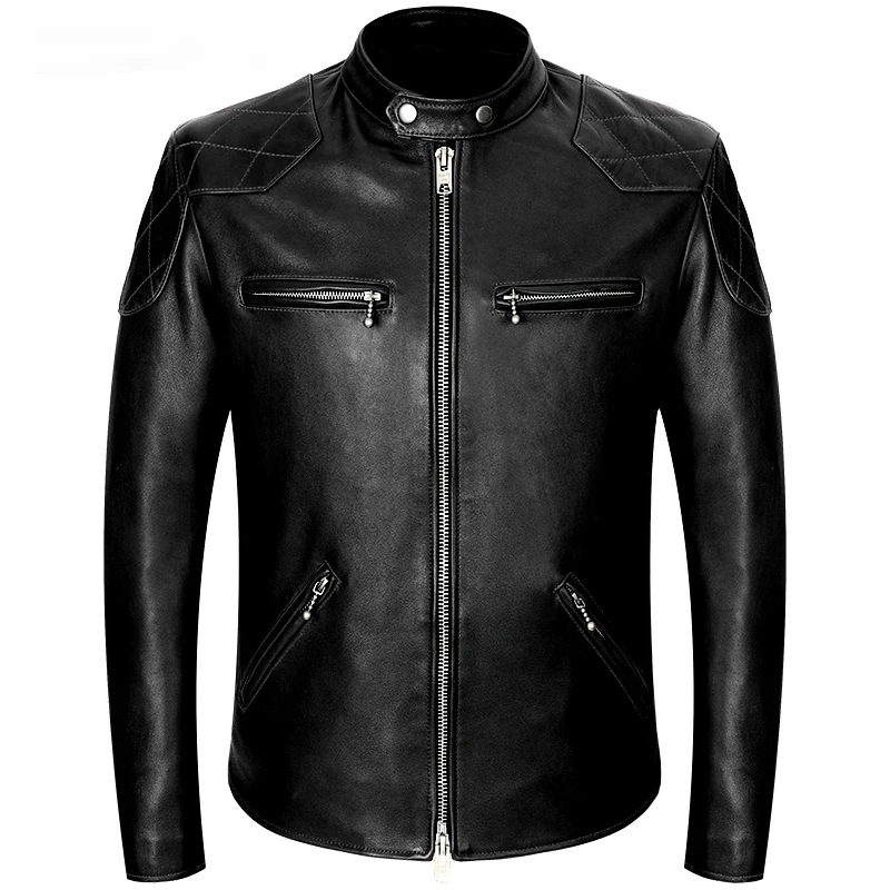 Leather Work Jacket - Jaket kulit domba lembut asli 100%