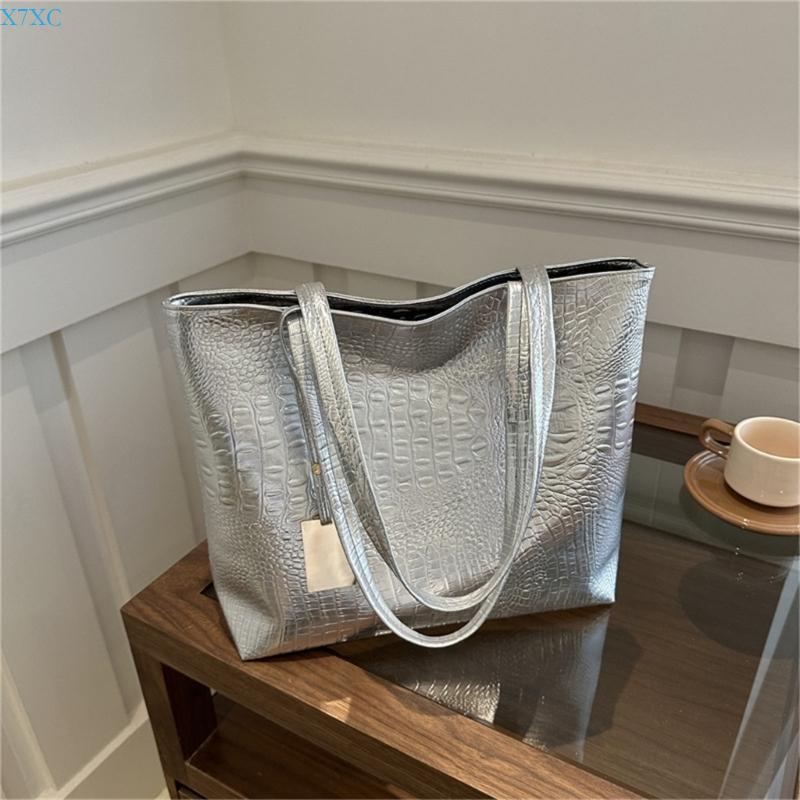 Leather Work Duffle Bag - X7XC Tas Bahu Kasual Wanita Dompet