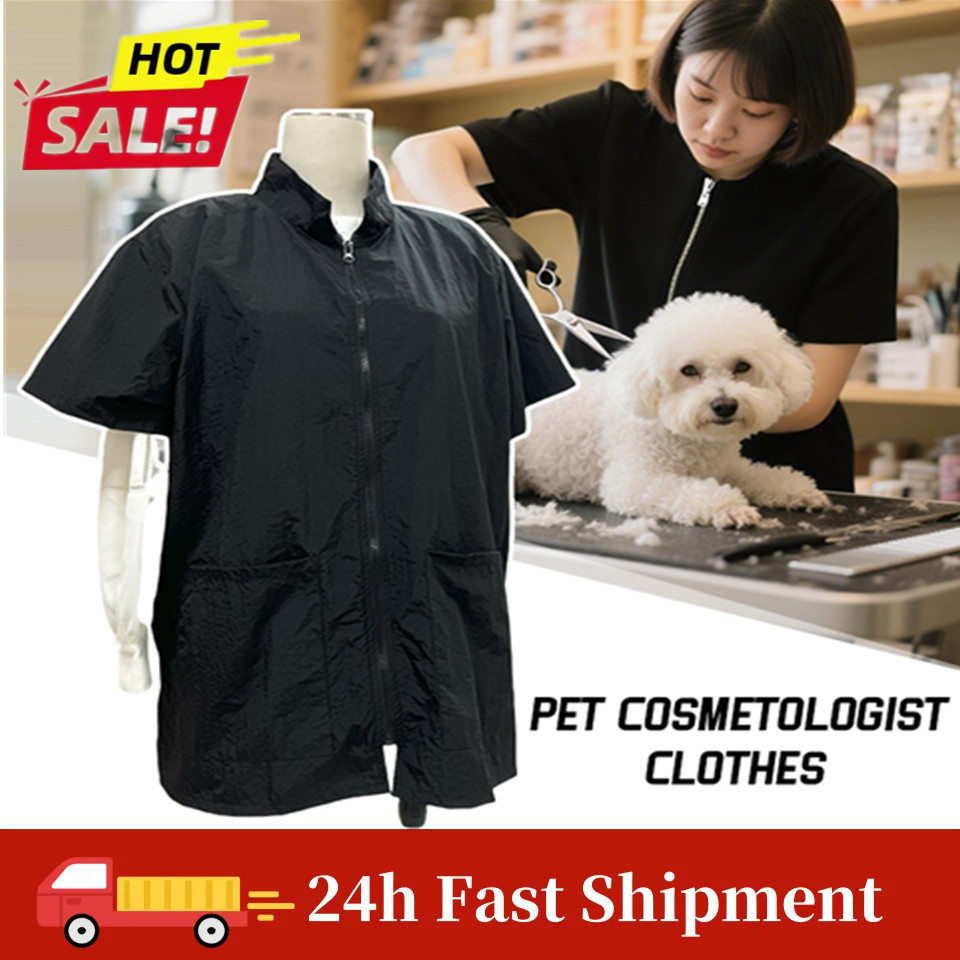 Leather Work Overalls - Pakaian Kerja Perawatan Anjing Kucing Tahan