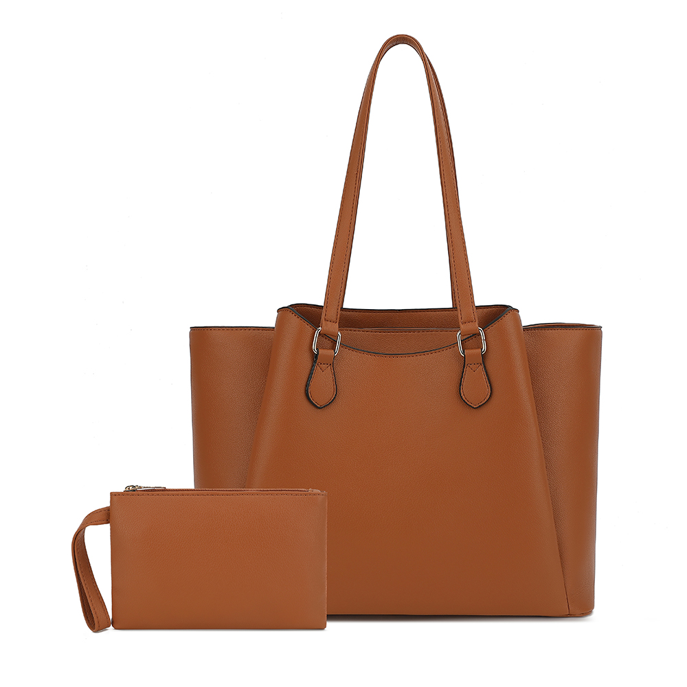 Leather Work Bag Laptop - Tas Tote untuk Wanita, Tas Bahu
