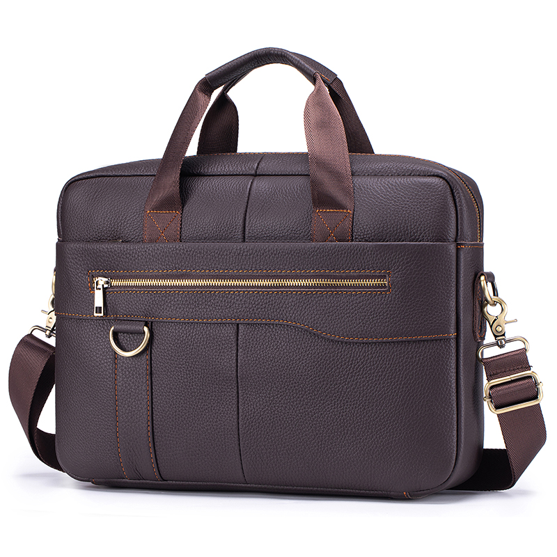 Leather Work Bag Laptop - Tas Kerja Kulit Asli Vintage Pria,