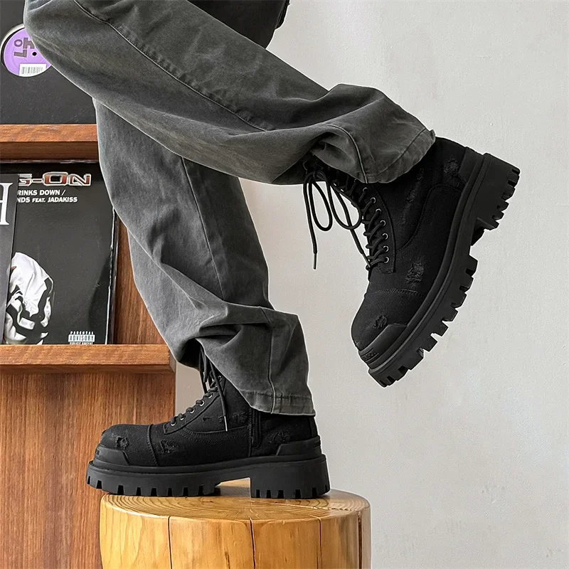 Leatherwork Clamp - Sepatu kerja musim gugur/dingin 2025 baru