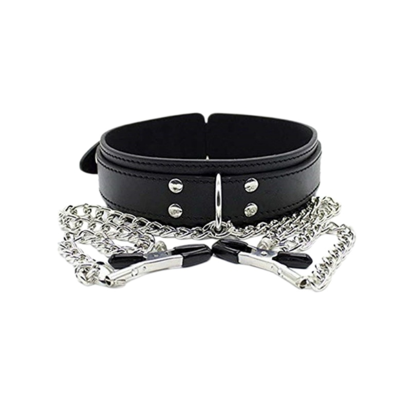 Kalung Choker Kulit Punk denga - Leatherwork Clamp ulasan dan harga