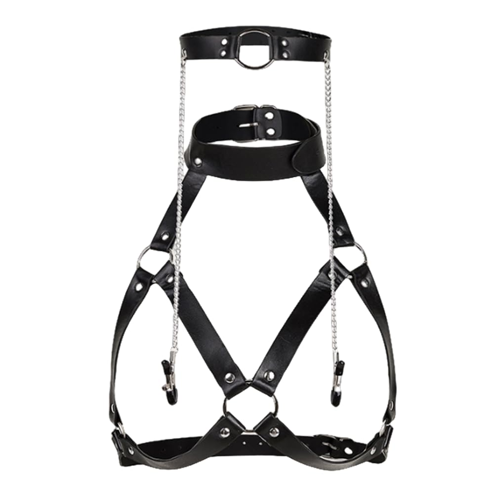 Kerah Choker kulit PU dengan p - Leatherwork Clamp ulasan dan harga