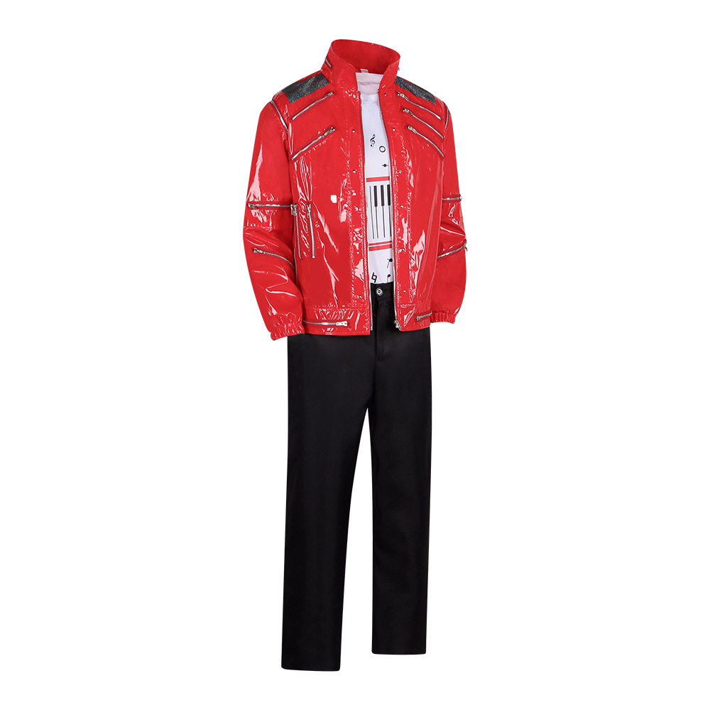 Jaket Kulit Merah Pria Kostum  - Leather Work Jacket ulasan dan harga