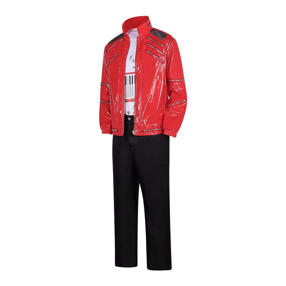 Jaket Kulit Merah Pria Kostum  - Leather Work Jacket ulasan dan harga