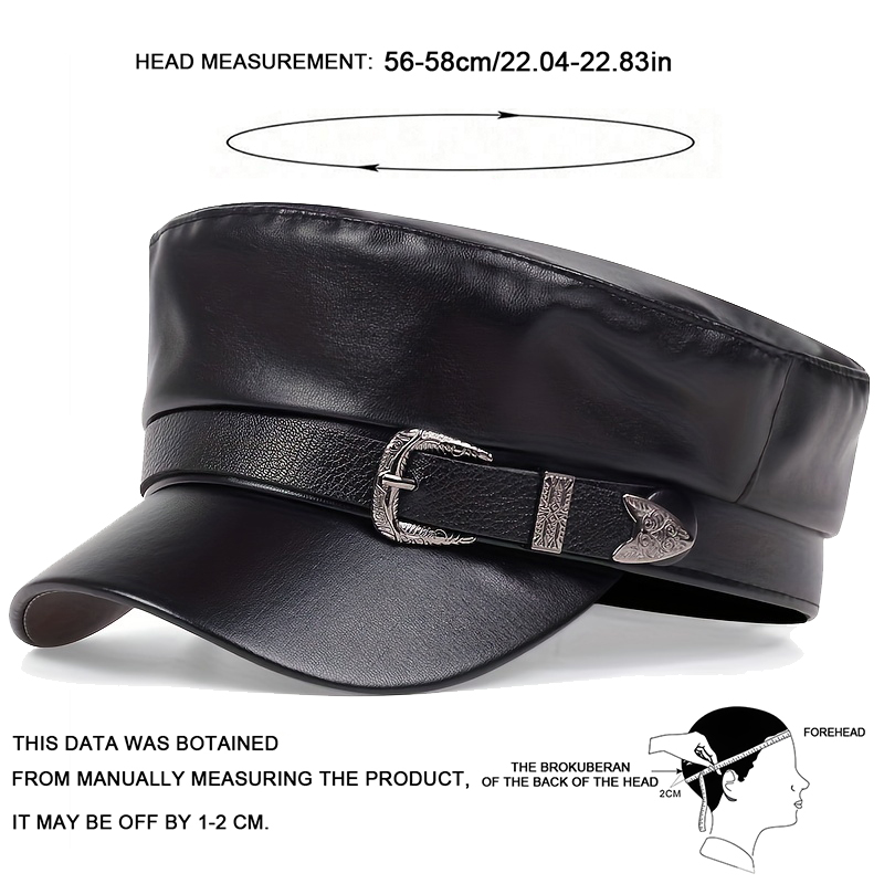 Topi Kulit Wanita Model Sailor - Leather Work Hat ulasan dan harga