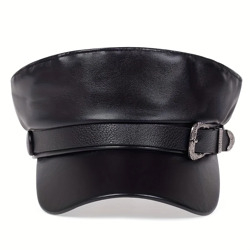 Topi Kulit Wanita Model Sailor - Leather Work Hat ulasan dan harga