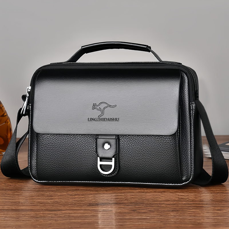Tas Bisnis Dua Warna Tahan Lam - Leather Work Bag Laptop ulasan dan harga