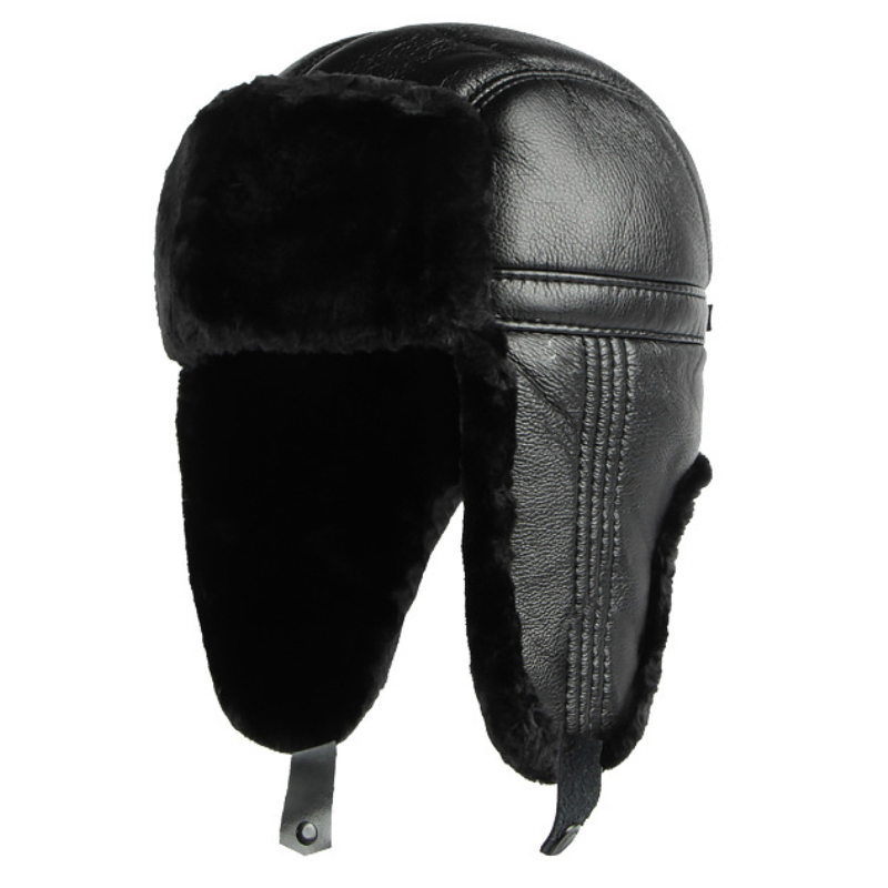 HT4002 Baru Kulit PU Topi Rusi - Leather Work Hat ulasan dan harga