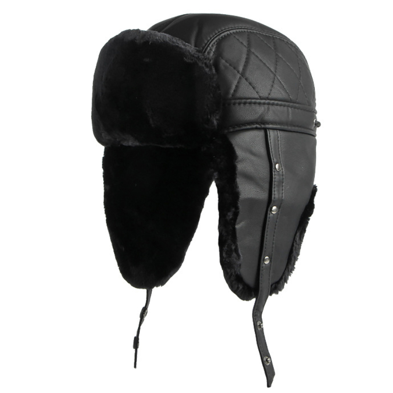 HT4002 Baru Kulit PU Topi Rusi - Leather Work Hat ulasan dan harga