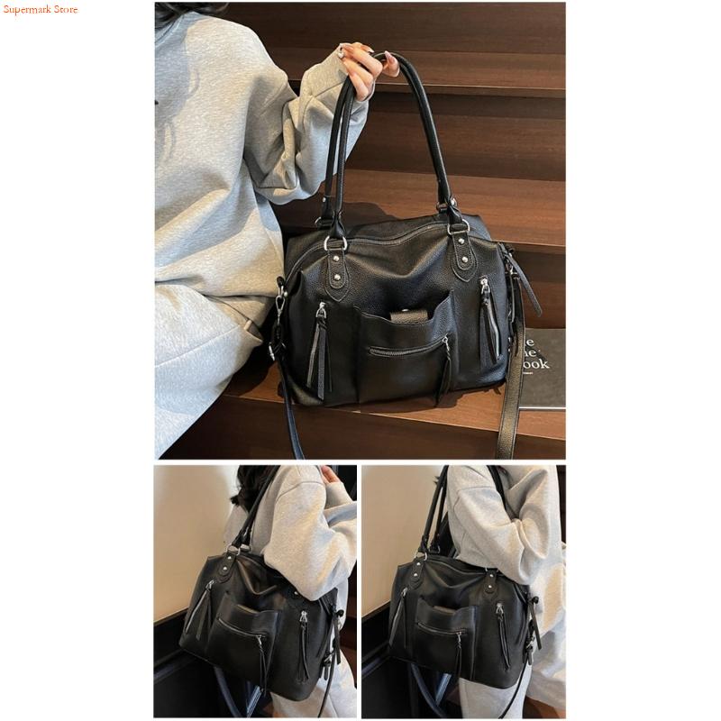 Q5WE Tas Ketiak Serbaguna Tas  - Leather Work Duffle Bag ulasan dan harga