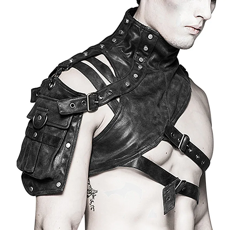 Rompi Renaisans Satu Bahu Baju - Leather Work Jacket ulasan dan harga