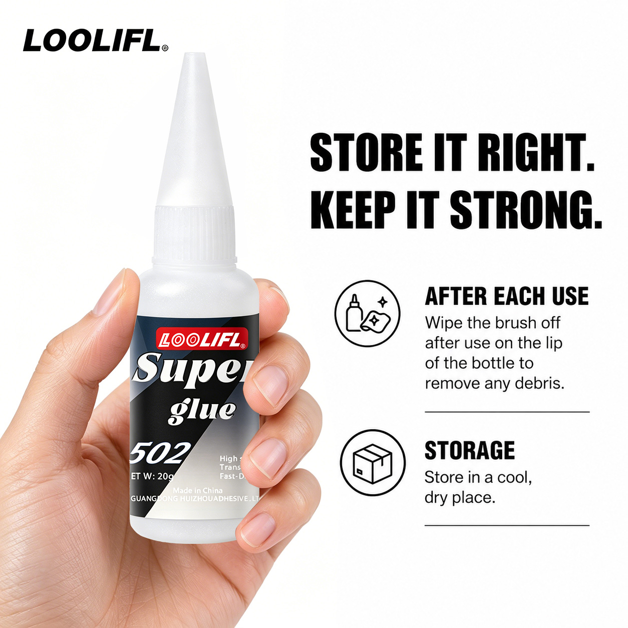 Loolifl-502-20Ml Perekat Cyano - For Leather Work ulasan dan harga