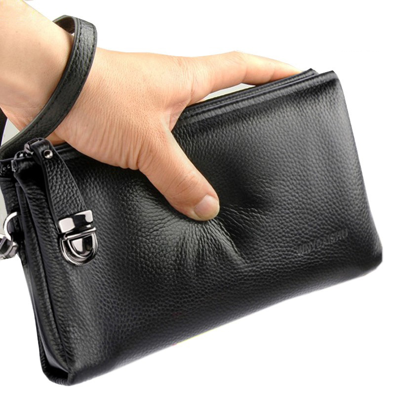 2025 Tas Tangan Pria Kulit Sap - Leatherwork Clamp ulasan dan harga