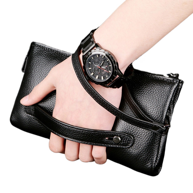2025 Tas Tangan Pria Kulit Sap - Leatherwork Clamp ulasan dan harga