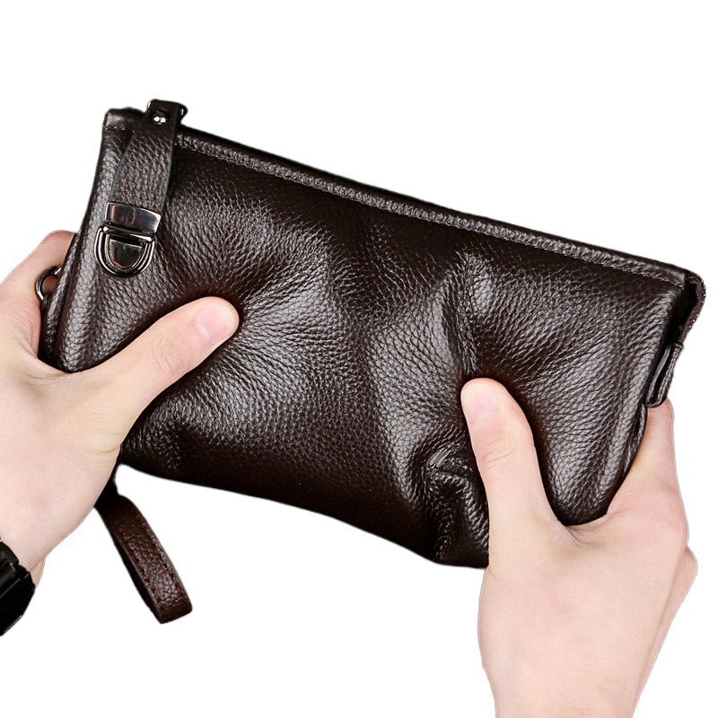 2025 Tas Tangan Pria Kulit Sap - Leatherwork Clamp ulasan dan harga