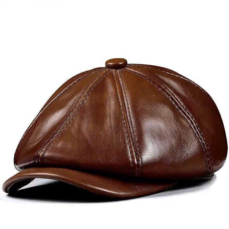 Topi kulit asli untuk pria, to - Leather Work Hat ulasan dan harga