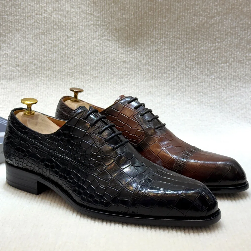 Sepatu Gaun Kulit Asli Pria Bu - Leather Work Hat ulasan dan harga