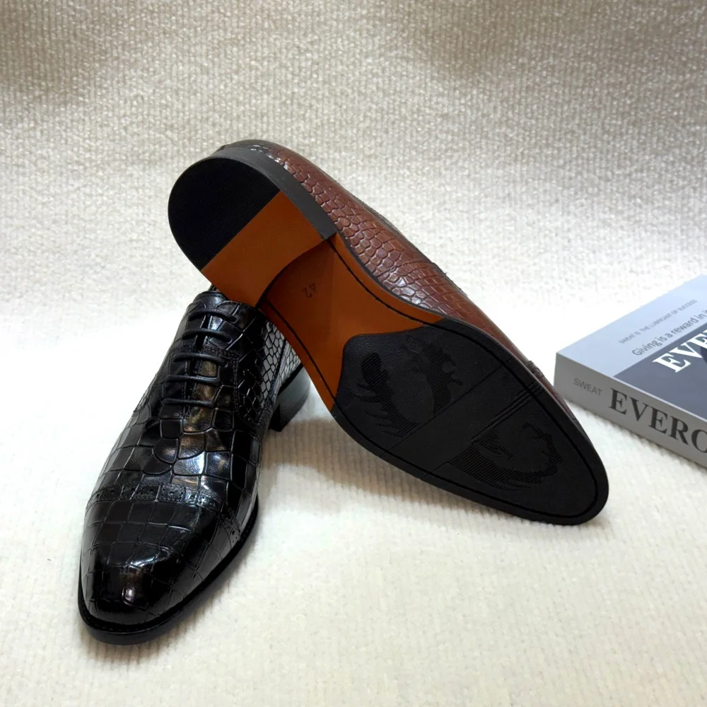 Sepatu Gaun Kulit Asli Pria Bu - Leather Work Hat ulasan dan harga