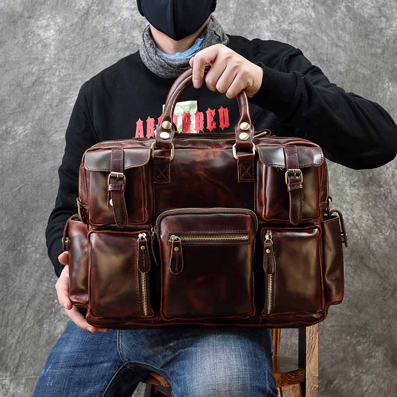 Tas Kantor Kulit Asli Pria Fit - Leather Work Bag Laptop ulasan dan harga