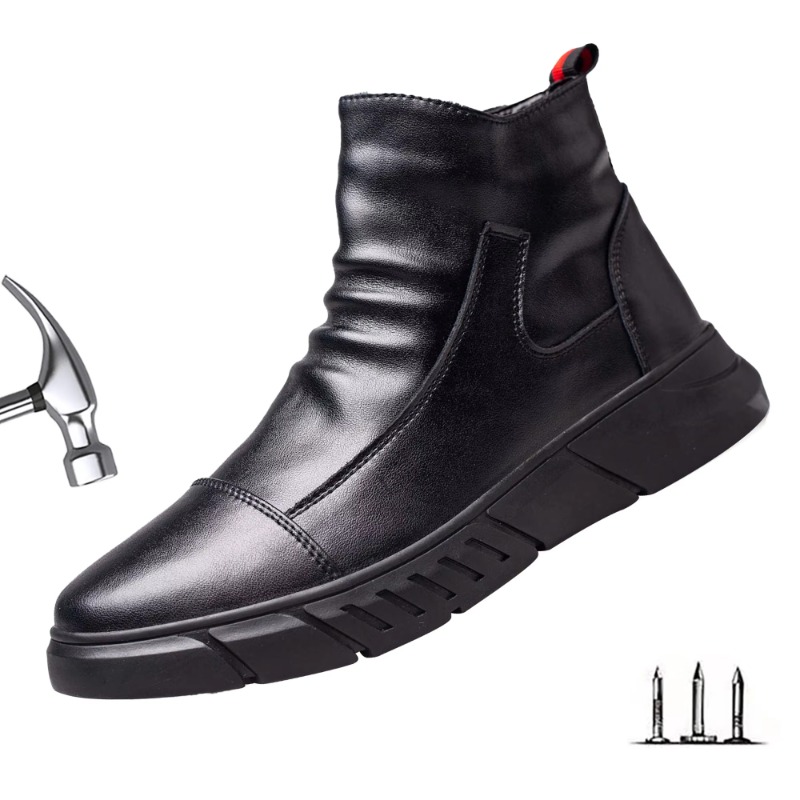 Sepatu bot keamanan kerja pria - Leather Work Hat ulasan dan harga