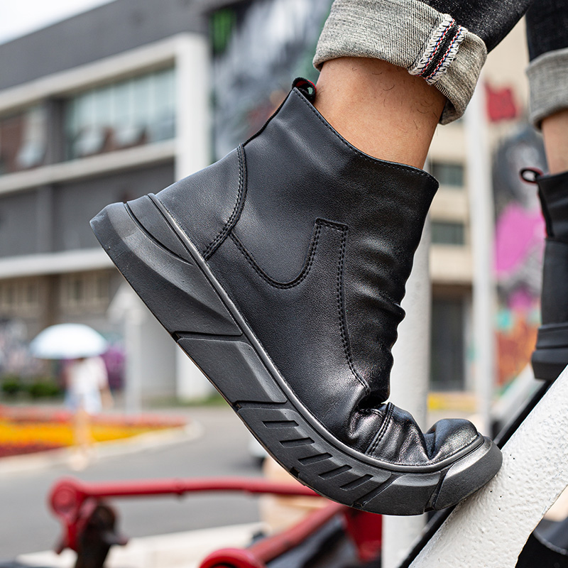 Sepatu bot keamanan kerja pria - Leather Work Hat ulasan dan harga