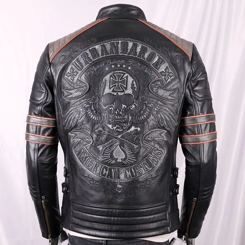 Jaket kulit asli untuk pria ke - Leather Work Jacket ulasan dan harga