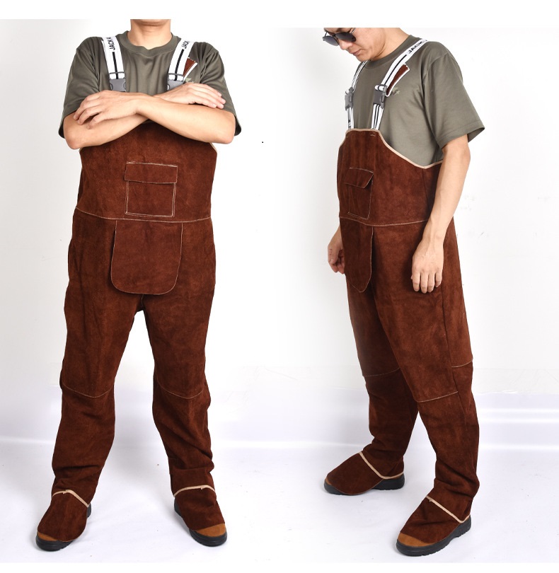 Pakaian Las Pria Keselamatan K - Leather Work Overalls ulasan dan harga