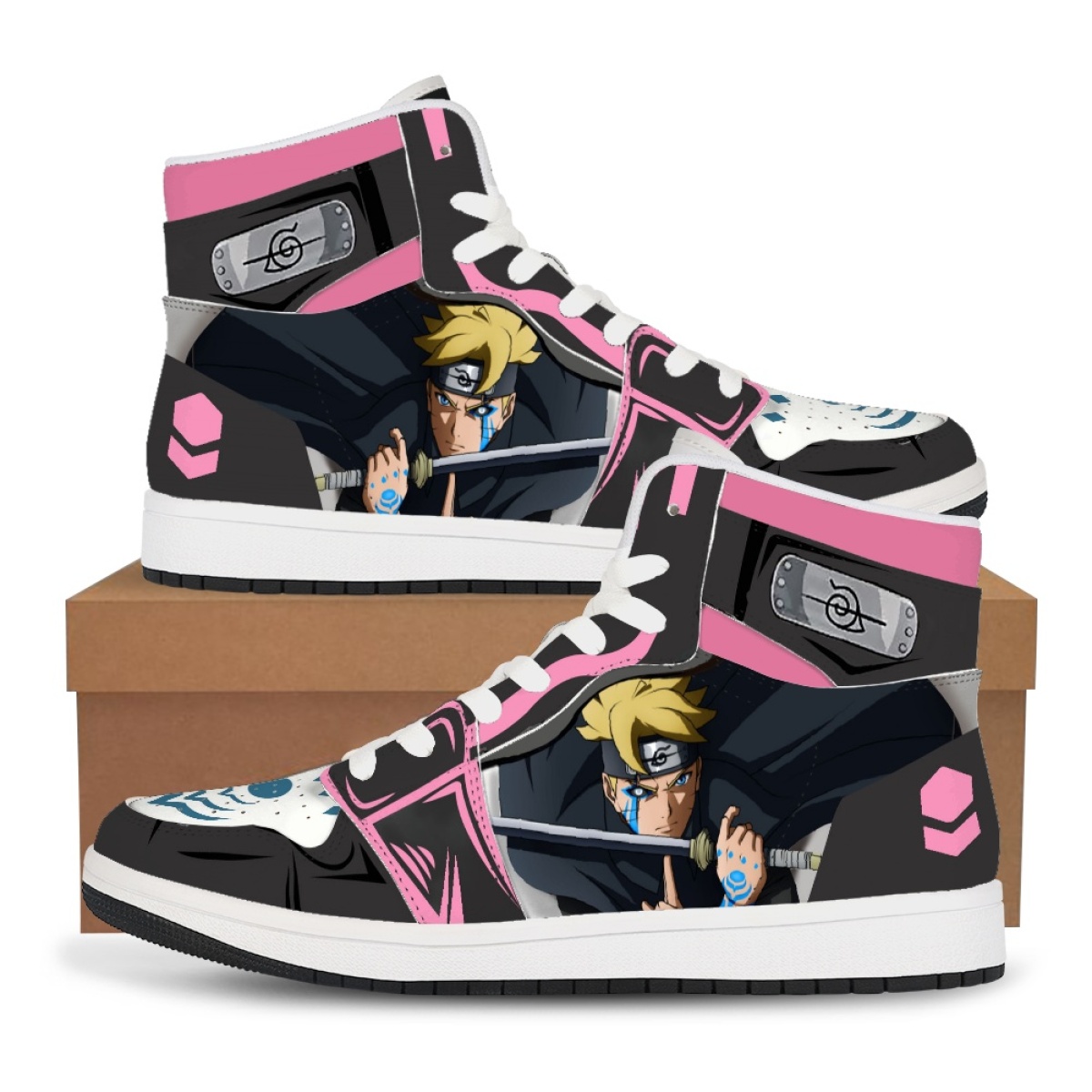 Sepatu High-Tops Anime Naruto  - Leather Work Hat ulasan dan harga