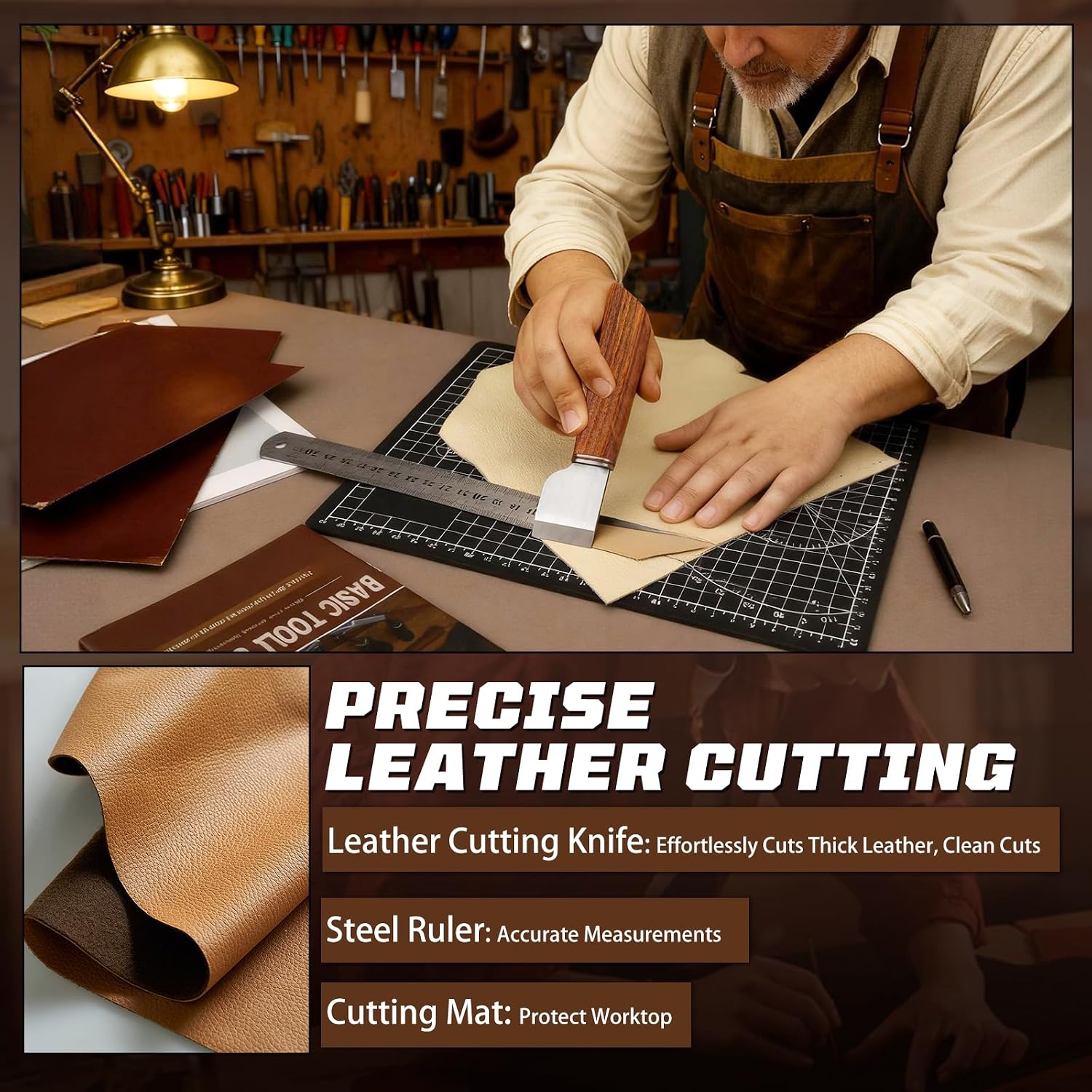 Perlengkapan Kerja Kulit, Pera - For Leather Work ulasan dan harga