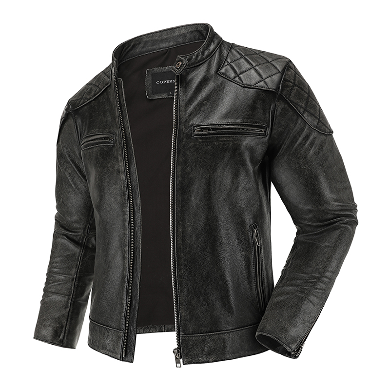 Jaket kulit Retro pakaian berk - Leather Work Jacket ulasan dan harga