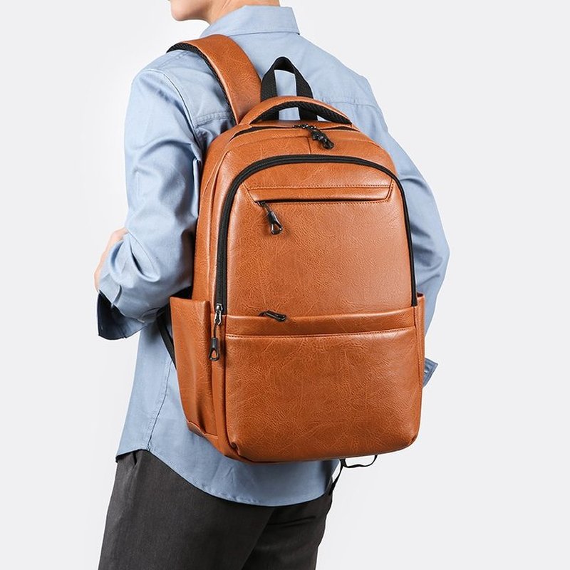 Ransel Bisnis Kulit Premium –  - Leather Work Bag Laptop ulasan dan harga