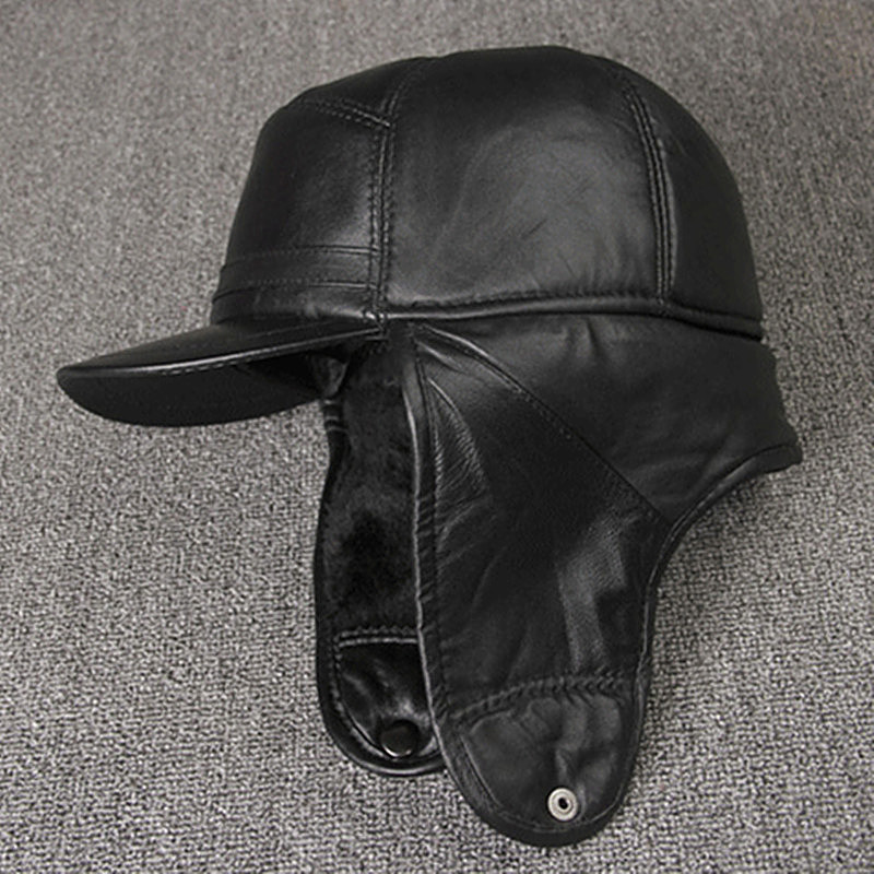 Topi Kulit Asli Topi Bomber Ha - Leather Work Hat ulasan dan harga