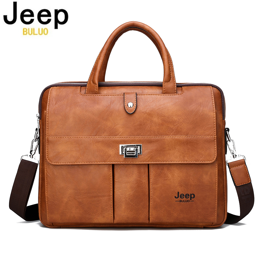 Tas Kulit Pria Jeep Buluo, Tas - Leather Work Bag Laptop ulasan dan harga