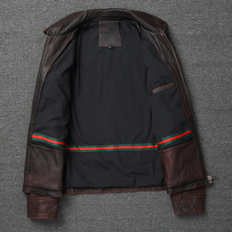 2025 gaya Retro 100% lapisan a - Leather Work Jacket ulasan dan harga