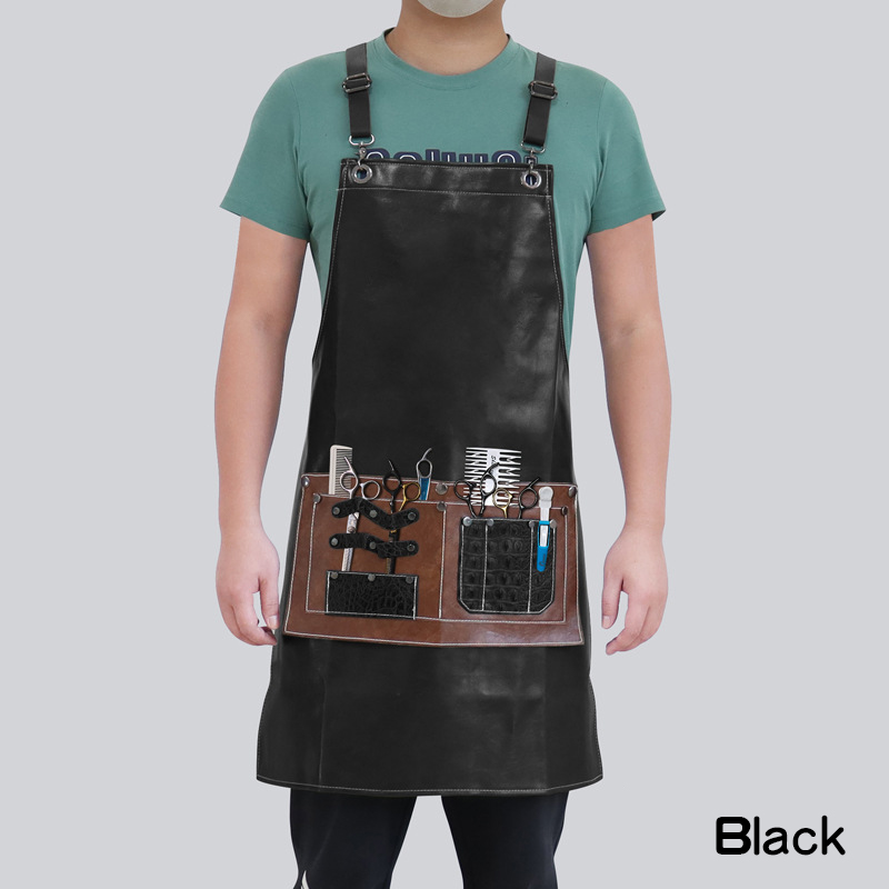 Celemek kulit pu logo kustom p - Leather Work Overalls ulasan dan harga