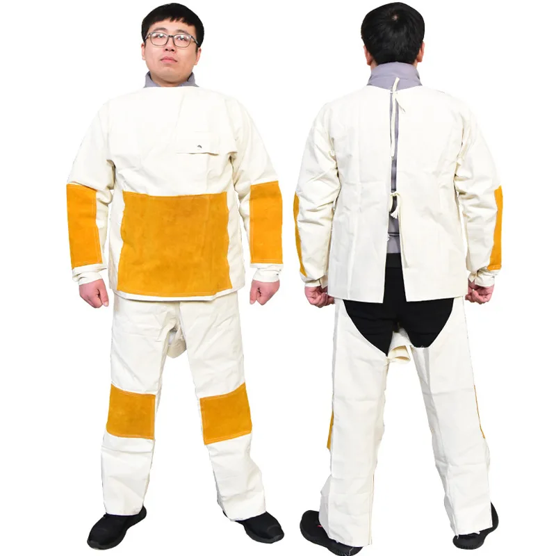 Setelan baju las kulit sapi ka - Leather Work Overalls ulasan dan harga