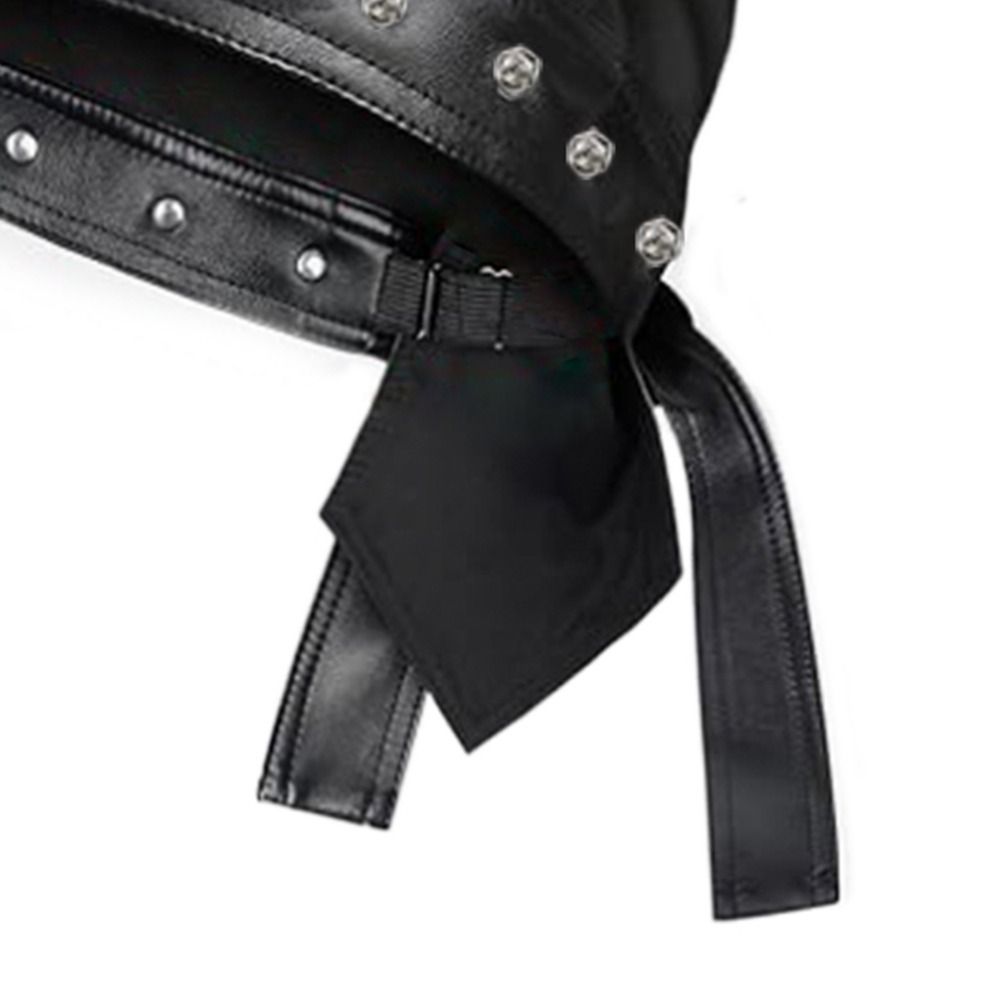 Topi Biker Kulit PU Hitam Baru - Leather Work Hat ulasan dan harga